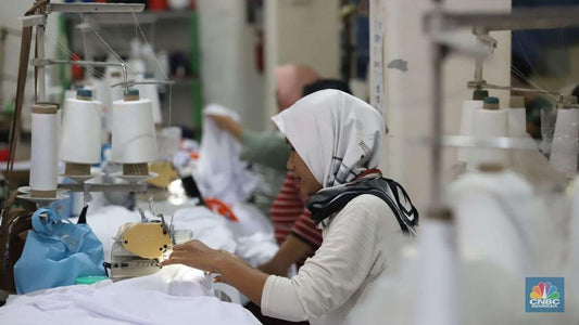 Indonesian Clothing Factory Plant + Workers.