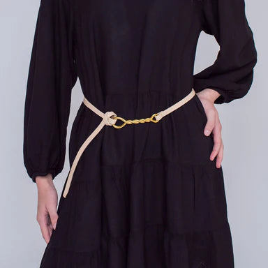 Tie-thru Leather Belt.