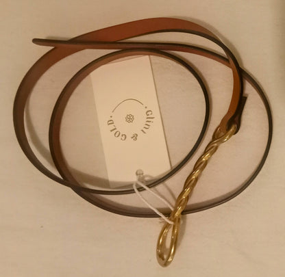 G&G Olivia belt - loosely curled on flat surface

