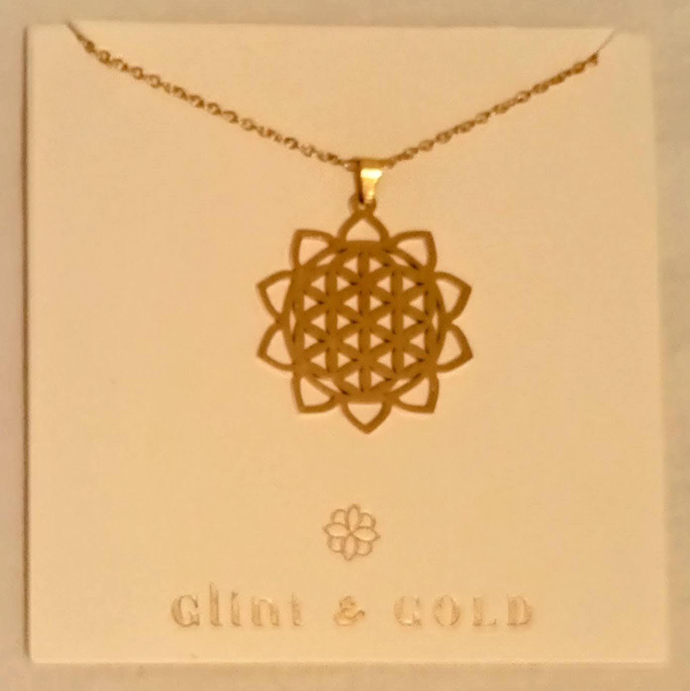 Glint & Gold Samara chain, gold - on card backing
