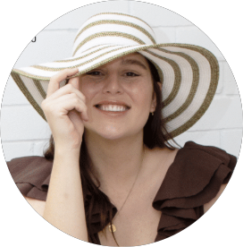 Wide brim stripe Hat